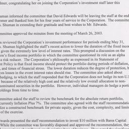 Investment Committee Meeting