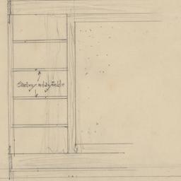 Bedroom bookcase elevation,...