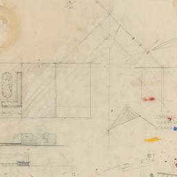 Site plan, two sketch eleva...