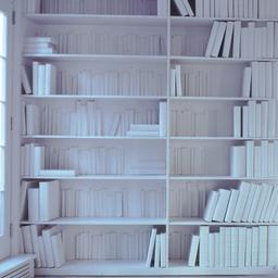 Interior view, library inst...