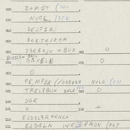 Eastern questionnaire, answ...
