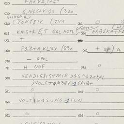 Eastern questionnaire, answ...