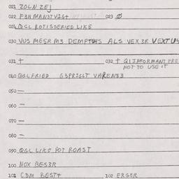 Eastern questionnaire, answ...