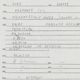 Eastern questionnaire, answ...