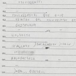 Eastern questionnaire, answ...