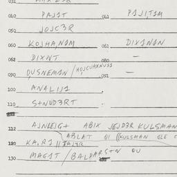Eastern questionnaire, answ...