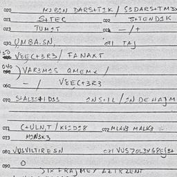 Eastern questionnaire, answ...