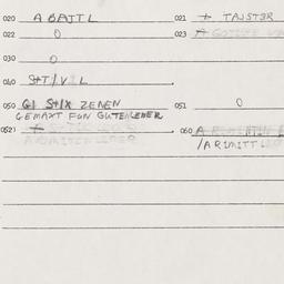 Eastern questionnaire, answ...