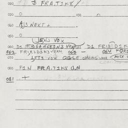 Eastern questionnaire, answ...