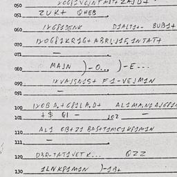 Eastern questionnaire, answ...