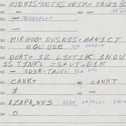 Eastern questionnaire, answ...