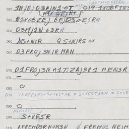 Eastern questionnaire, answ...