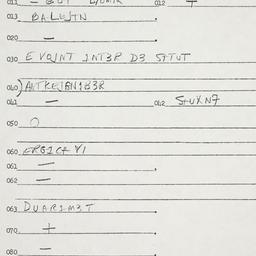 Eastern questionnaire, answ...