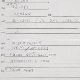 Eastern questionnaire, answ...