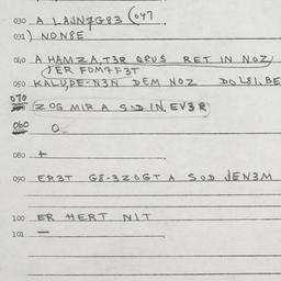 Eastern questionnaire, answ...