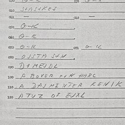 Eastern questionnaire, answ...