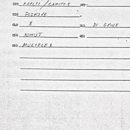 Eastern questionnaire, answ...