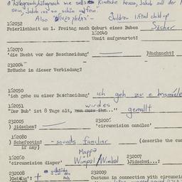 Western questionnaire, answ...