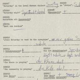Western questionnaire, answ...