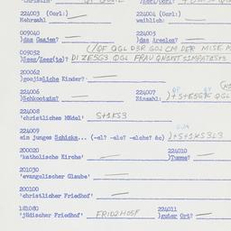 Western questionnaire, answ...