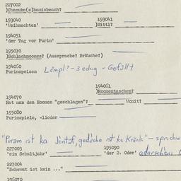 Western questionnaire, answ...