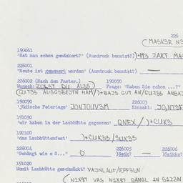 Western questionnaire, answ...