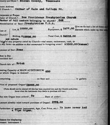 Carnegie Church Organs, Mar...