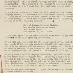 Letter from Mr. Tuttle on n...