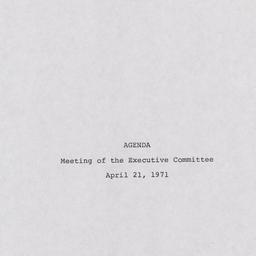 Executive Committee Meeting