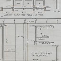 Wall sections, framing details