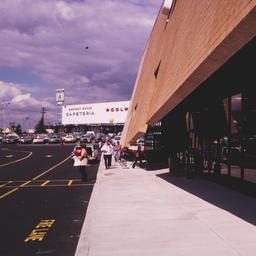 Exterior view, along tilted...