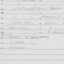 Eastern questionnaire, answ...