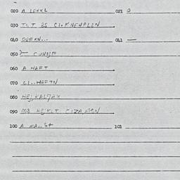Eastern questionnaire, answ...