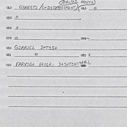 Eastern questionnaire, answ...