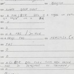 Eastern questionnaire, answ...
