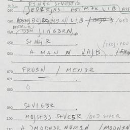 Eastern questionnaire, answ...