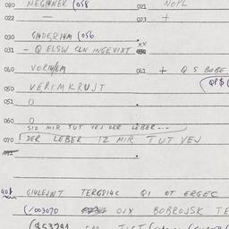 Eastern questionnaire, answ...