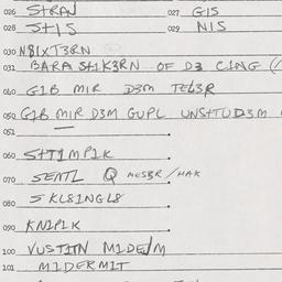 Eastern questionnaire, answ...