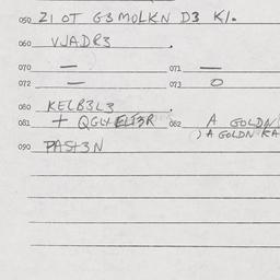 Eastern questionnaire, answ...
