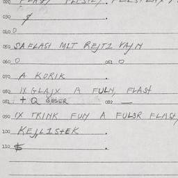 Eastern questionnaire, answ...