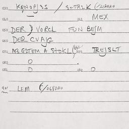 Eastern questionnaire, answ...