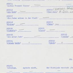 Western questionnaire, answ...