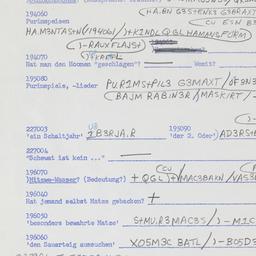 Western questionnaire, answ...