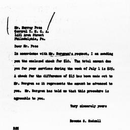 Letter from Rowena S. Hadse...