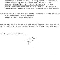 Announcements, 2003-10-17. ...