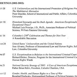 Schedules, Human Rights, se...