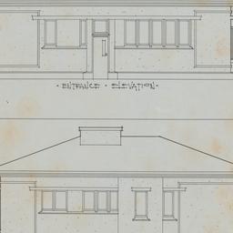 Entrance, side elevations