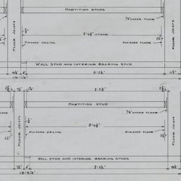 Stud, joist assembly detail