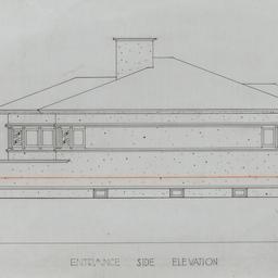 Entrance side elevation