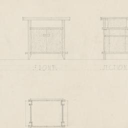 Taboret table details
